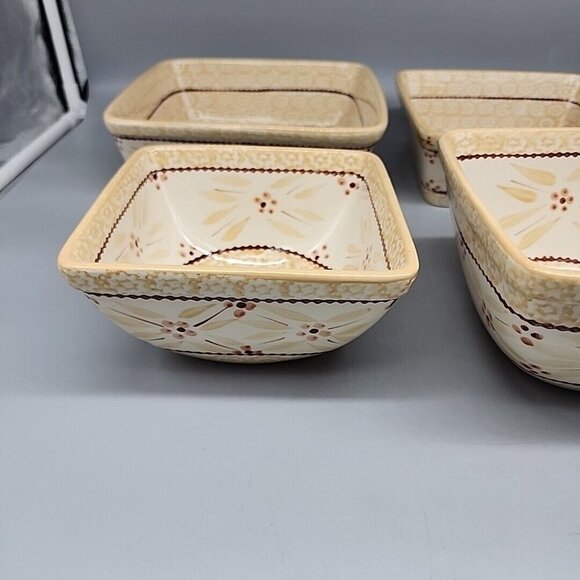 Temptations Old World Brown Set 2 Baking Dishes & 2 Bowls - Picture 3 of 11